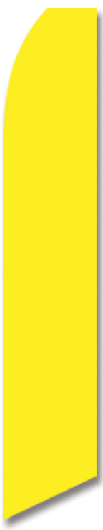 Solid color yellow swooper flag