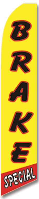 Brake special auto service feather swooper banner flag - Click Image to Close