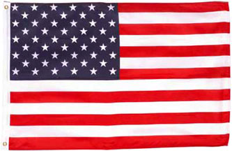 US flag banner 2x3ft