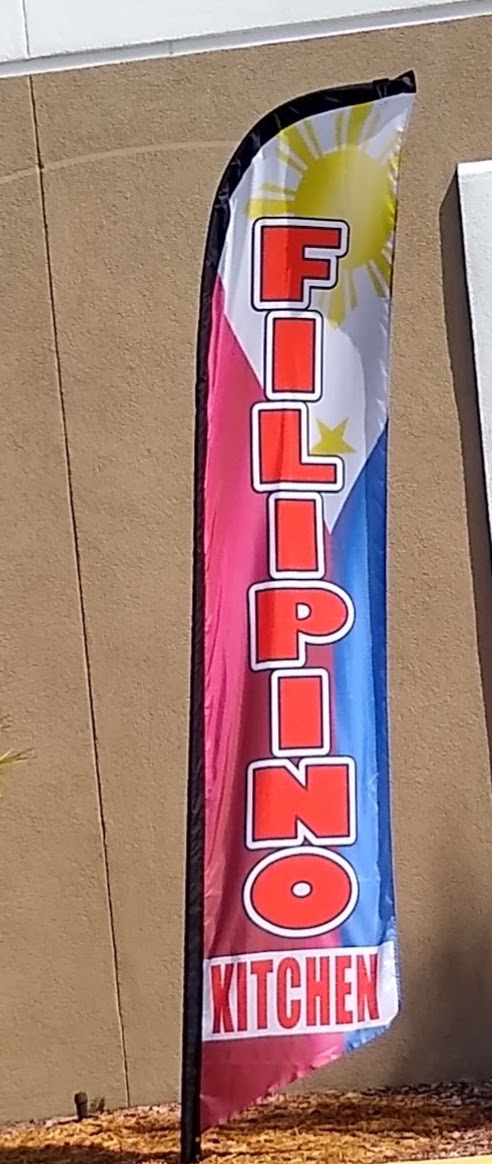 FILIPINO KITCHEN swooper banner sign flag 8454
