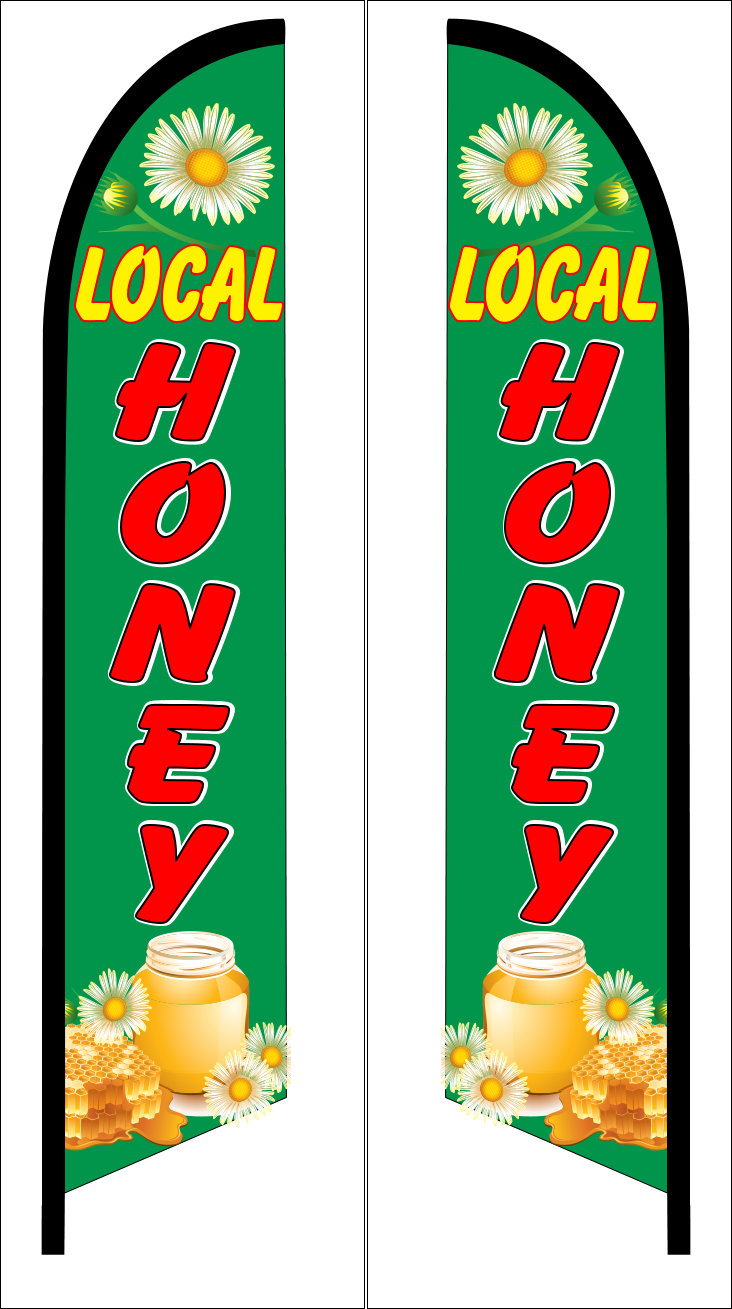 Local honey swooper flutter banner flag 9166 - Click Image to Close