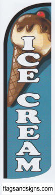 Ice cream food swooper feather banner sign flag - Click Image to Close