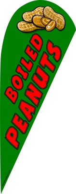 Boiled peanuts feather flag kit green