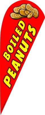 Boiled peanuts feather flag kit red