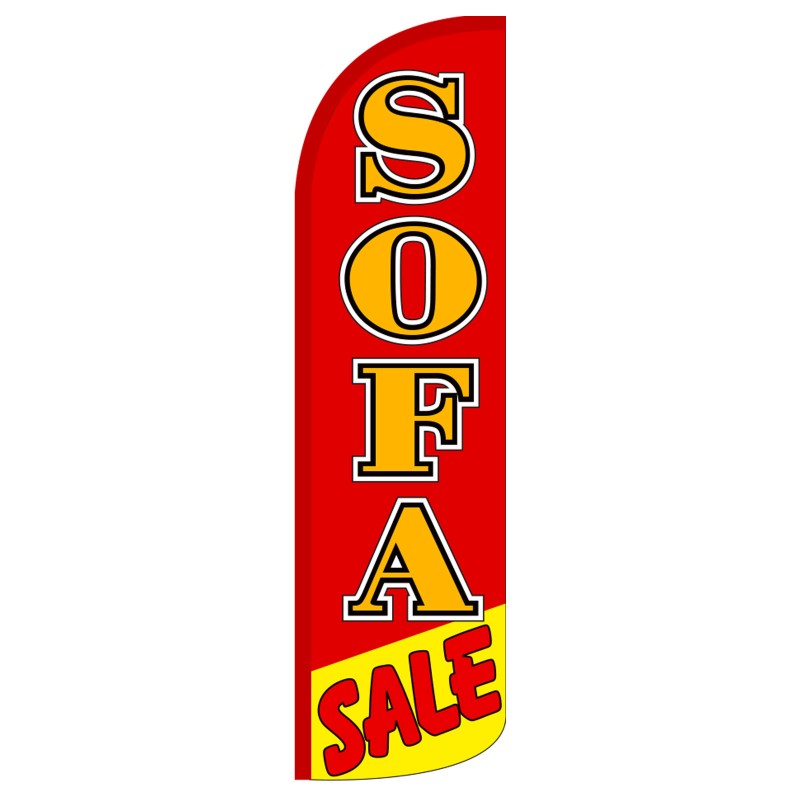 Sofa sale swooper banner sign flag