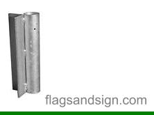 Clamp on straight pole mount for swooper feather flags
