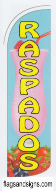 Raspados swooper banner sign flag - Click Image to Close