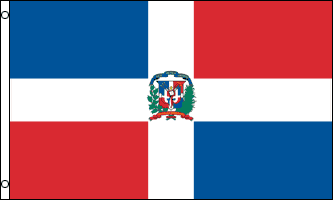 DOMINICAN REPUBLIC country flag banner 3x5ft