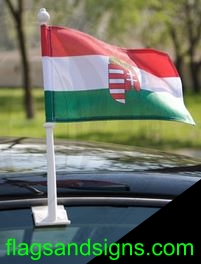 Hungary Hungarian Magyar car window flag window flag, heavy duty