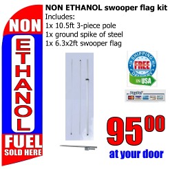 Non Ethanol fuel sold here swooper flag kit