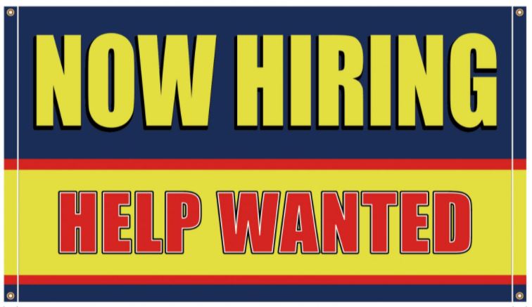 NOW HIRING HELP WANTED flag banner 3x5ft