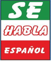 SE HABLA ESPANOL dealer hood sign